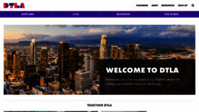 What Downtownla.com website looked like in 2021 (3 years ago)