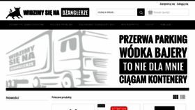What Dzanglera.pl website looked like in 2021 (3 years ago)