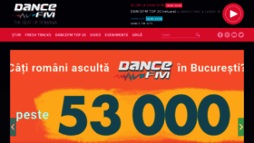 What Dancefm.ro website looked like in 2021 (3 years ago)