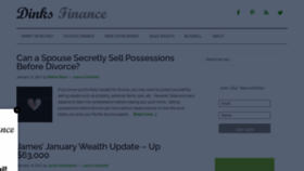 What Dinksfinance.com website looked like in 2021 (3 years ago)