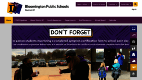 What District87.org website looked like in 2021 (3 years ago)