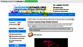 What Designerlistings.org website looked like in 2021 (3 years ago)