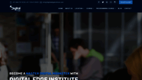 What Digitaledgeinstitute.com website looked like in 2021 (3 years ago)