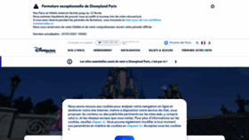 What Disneylandparis.fr website looked like in 2021 (3 years ago)