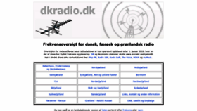 What Dkradio.dk website looked like in 2021 (3 years ago)