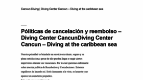 What Divingcentercancun.com website looked like in 2021 (3 years ago)