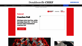What Donaldsonvillechief.com website looked like in 2021 (3 years ago)
