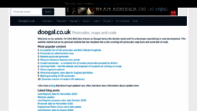 What Doogal.co.uk website looked like in 2021 (3 years ago)