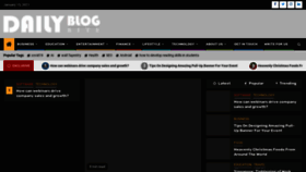 What Dailyblogbite.com website looked like in 2021 (3 years ago)