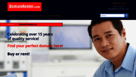 What Domainrenter.com website looked like in 2021 (3 years ago)