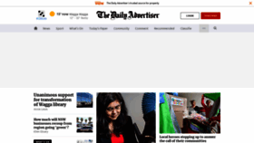 What Dailyadvertiser.com.au website looked like in 2021 (3 years ago)