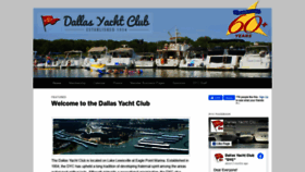What Dallasyachtclub.org website looked like in 2021 (3 years ago)