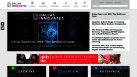 What Dallasinnovates.com website looked like in 2021 (3 years ago)