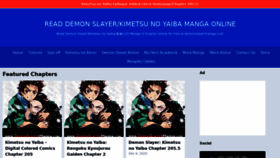 What Demonslayermanga.com website looked like in 2021 (3 years ago)