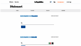 What Dizionari.repubblica.it website looked like in 2021 (3 years ago)