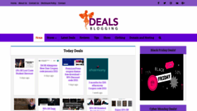 What Dealsblogging.com website looked like in 2021 (3 years ago)