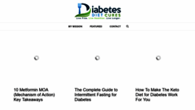 What Diabetesdietcures.net website looked like in 2021 (3 years ago)