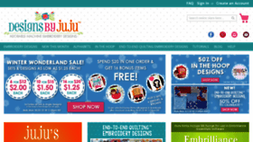 What Designsbyjuju.com website looked like in 2021 (3 years ago)