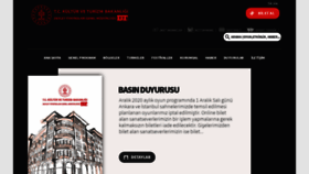 What Devtiyatro.gov.tr website looked like in 2021 (3 years ago)