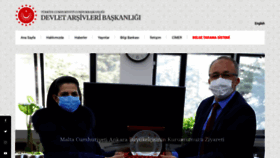 What Devletarsivleri.gov.tr website looked like in 2021 (3 years ago)