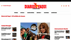 What Diariodelyaqui.mx website looked like in 2021 (3 years ago)
