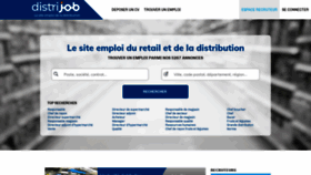 What Distrijob.fr website looked like in 2021 (4 years ago)