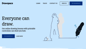 What Drawspace.com website looked like in 2021 (5 years ago)