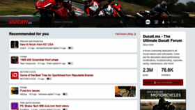 What Ducati.ms website looked like in 2021 (3 years ago)