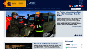 What Defensa.gob.es website looked like in 2021 (3 years ago)