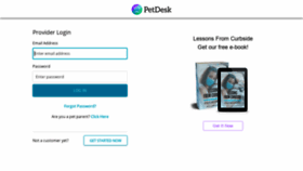 What Dashboard.petdesk.com website looked like in 2021 (3 years ago)