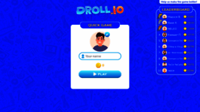 What Droll.io website looked like in 2021 (3 years ago)