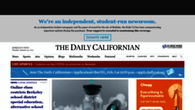 What Dailycal.org website looked like in 2021 (3 years ago)