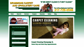 What Drummondcarpetcleaner.com website looked like in 2021 (3 years ago)