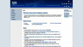 What Db.in.tum.de website looked like in 2021 (3 years ago)