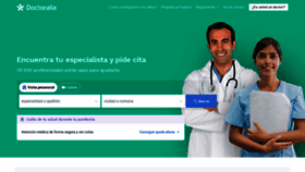 What Doctoralia.cl website looked like in 2021 (3 years ago)