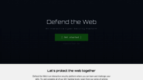 What Defendtheweb.net website looked like in 2021 (4 years ago)