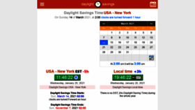 What Daylight-savings.com website looked like in 2021 (4 years ago)
