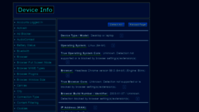 What Deviceinfo.me website looked like in 2021 (3 years ago)