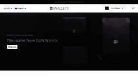 What Dunwallets.com website looked like in 2021 (3 years ago)