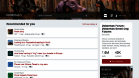 What Dobermantalk.com website looked like in 2021 (3 years ago)