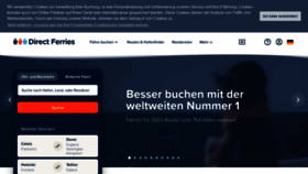 What Directferries.de website looked like in 2021 (3 years ago)