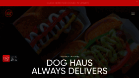What Doghaus.com website looked like in 2021 (3 years ago)