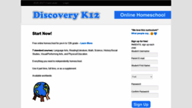 What Discoveryk12.com website looked like in 2021 (3 years ago)