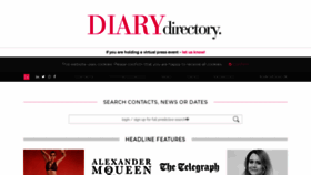 What Diarydirectory.com website looked like in 2021 (3 years ago)