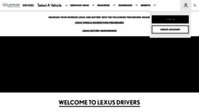 What Drivers.lexus.com website looked like in 2021 (3 years ago)