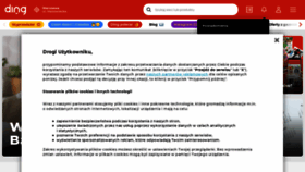 What Ding.pl website looked like in 2021 (3 years ago)