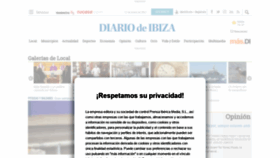 What Diariodeibiza.es website looked like in 2021 (3 years ago)