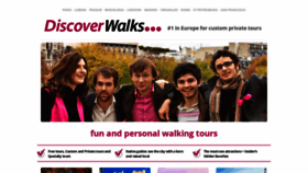 What Discoverwalks.com website looked like in 2021 (3 years ago)