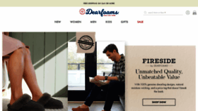 What Dearfoams.com website looked like in 2021 (3 years ago)