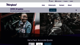 What Dairylandinsurance.com website looked like in 2021 (3 years ago)